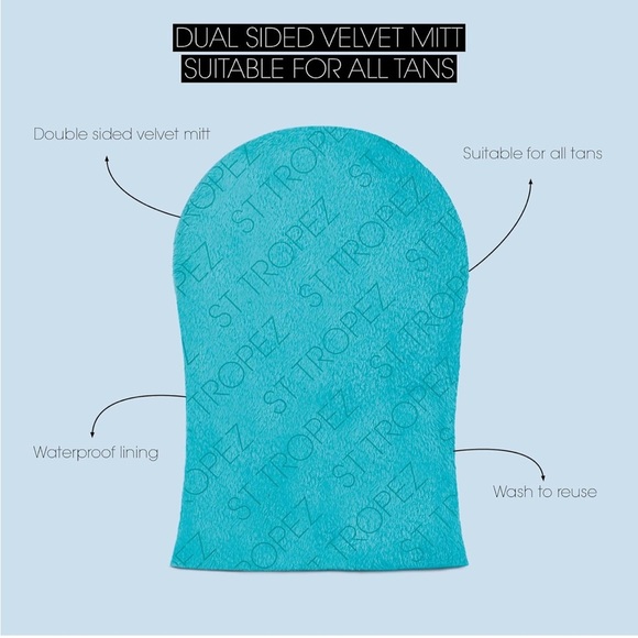 St.Tropez Double-Sided Luxe Velvet Applicator Mitt Brand New Tanning Self Tanner - Picture 5 of 7